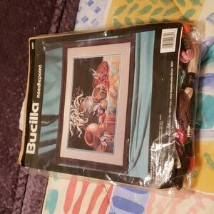 Needlepoint INDIAN POTS & PEPPERS